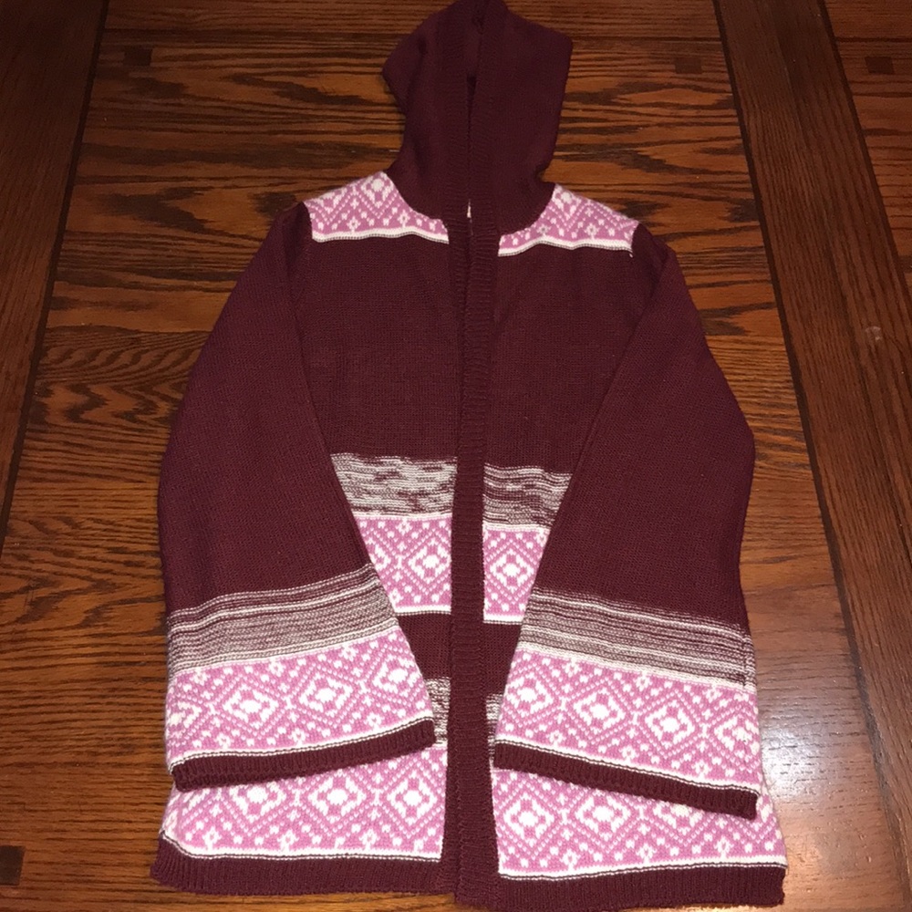 Girl’s Hooded Pink Republic Sweater Size 10/12 - Picture 3 of 16